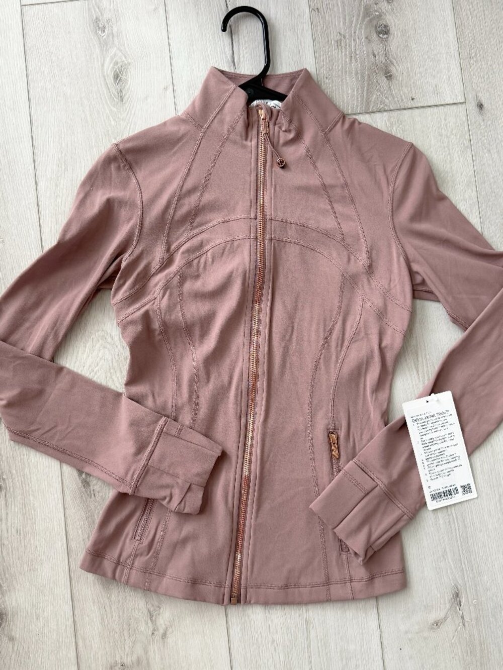 Lululemon - "Twilight Rose" Define Jacket Nulu with Rose Gold Zipper
